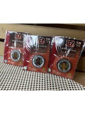 2006 NFL Enquirer Cincinnati Bengals Superstar Medallions Lot Of 3 New Sealed